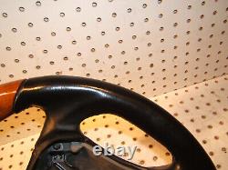 Mercedes W220 00-06 Black leather Eucalyptus ERGONOMIC Steering 1 Wheel, NO bag