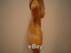 Mermaid, Vargas Girl, Jessica Rabbit Inspired Wood Hand Carved 38, From Half Log