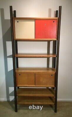 Mid Century Modern Scandinavian shelf Room Divider with. Compartments from 60's