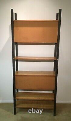 Mid Century Modern Scandinavian shelf Room Divider with. Compartments from 60's