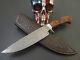 Mozolic Knives Custom 1 Off Damascus Desert Ironwood Hunter Edc Fighter & Sheath