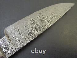 Mozolic Knives Custom 1 Off Damascus Desert Ironwood Hunter Edc Fighter & Sheath
