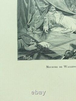Mucha'S The Assassination Of Wallenstein From History Germany 1898 Original Wood