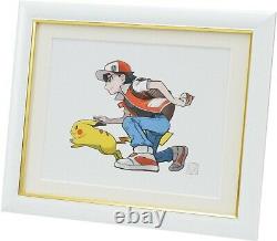 NEW Pokemon Center Original Collectable Art Red & Pikachu from Japan F/S