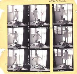 Natalie Wood Original Contact Sheet of 18 photos from Scrapbook with Tiger & Home