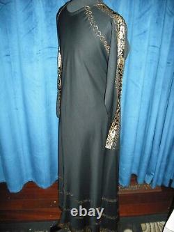 Natalie Wood Owned &Worn 70's BlackGold Long Dress from Stylist Sydney Guilaroff