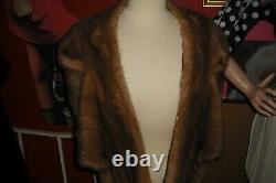 Natalie Wood Personally Owned & Used Monogrammed Mink Stole from Costumer Warner