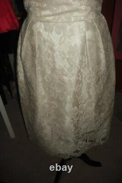 Natalie Wood Personally Owned & Worn 1960's White Lace Wiggle Dress from Warner