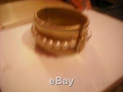 Natalie Wood Personally Owned & Worn Gold Thick Metal Bracelet from Costumer