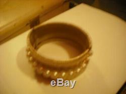 Natalie Wood Personally Owned & Worn Gold Thick Metal Bracelet from Costumer