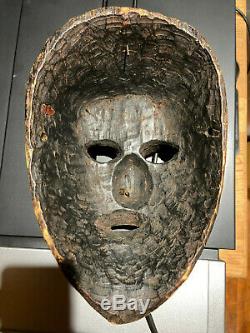Nepalese Primitive Shaman Mask from Middle Hills Himalayan Region with Wax Seal