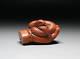 Netsuke Snake Yellow Yang Wood Carving From Japanese Antiques #266