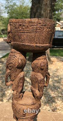 New Guinea Ancestor Spirit Figurine Carved Wood from Lower Sepik River