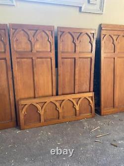 Nice Gothic Cherry Paneling From A Closed Church Cmc108