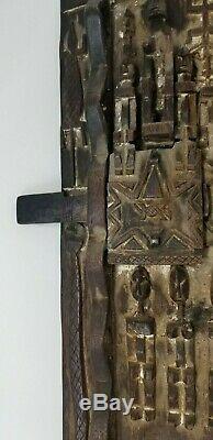 Nice Old African Dogon Door From Mali Exquisite Carvings Custom Hanging Tackle
