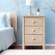 Nightstand Tall 3 Drawer Solid Wood Unfinished By From The Tree Furniture