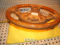 OEM Porsche 03-10 Cayenne Olive wood sandbeige leather Steering 1 Wheel, No bag