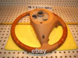 OEM Porsche 03-10 Cayenne Olive wood sandbeige leather Steering 1 Wheel, No bag