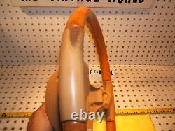 OEM Porsche 03-10 Cayenne Olive wood sandbeige leather Steering 1 Wheel, No bag