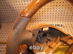 OEM Porsche 03-10 Cayenne Olive wood sandbeige leather Steering 1 Wheel, No bag