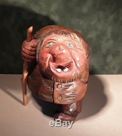 OTTO SVEEN! Hand Carved Wooden TROLL + Artistically Crafted from Norway