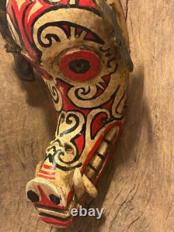 Old Dayak Borneo Pig Mask / Handheld Ceremonial Mask from Borneo