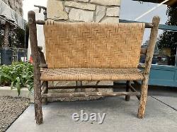 Old Hickory Chair Company Settee from Martinsville Indiana