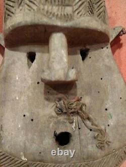 Old Makonde Mask from Tanzania Great Details Authentic African Wood Art