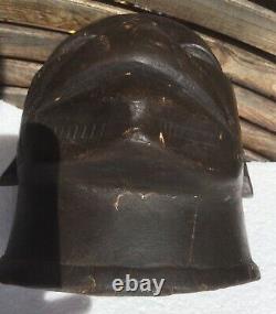 Old Makonde helmet mask Lipico from Tanzania or Mozambique