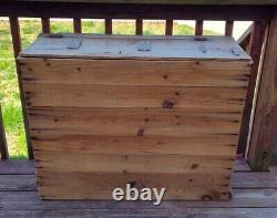 Old Vintage Store HAT Shipping Crate Box Bin Made Of Wood From 1920's Antique