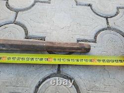 Old Wooden Staff Carved From Wood Antique Collection Vintage Stick Cane 120 cm