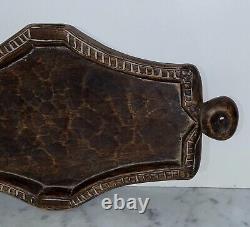 Old Yoruba People Large Carved Wood Tray With Gorgeous Design From Nigeria