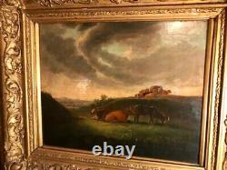 Old master cow painting signed Cuyp. 1600s. From a Castle! Aelbert Cuyp