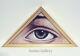 One Of A Kind All Seeing Eye Folk Art Painted Wood Panel From Destroyed Church
