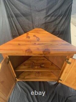 One of a kind wood stained table. New Artwork from Soul Stains