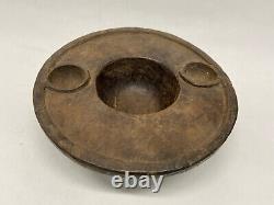 Org, Ifugao Tribes Used Three Cavity Wood Carved Food Bowl From Luzon Islands
