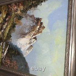 Orginal Oil Painting From John Z Wood With Old Stucco Frame From 1846-1919