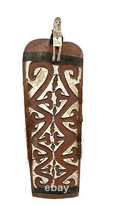 Original Asmat Tribal Shield From Papua New Guinea