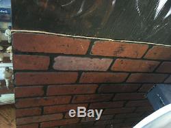 Original Babe Ruth 3D raised wood painting from HOF RARE 1/1 Steve Sax Signed