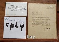 Original Bob Matheny Collage & Letters From CPLY William N Copley