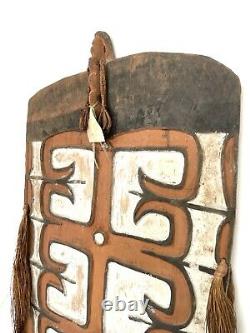 Original Ceremonial Asmat War Shield From Papua New Guinea