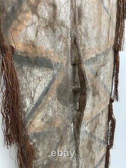 Original Ceremonial Asmat War Shield From Papua New Guinea