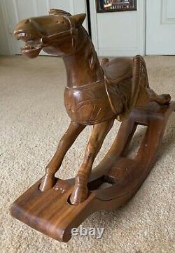 Original Hand-Carved Wooden Horse from the Philippines! + FREEBIES