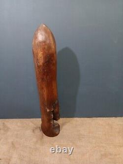 Original Handcarved Wood MATERNITYSculpture From Haiti 26 X 6 X 5 By Beaujour