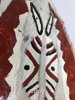 Original Maasai Tribal Fur Leather, And Wood Warrior Shield From Kenya Africa
