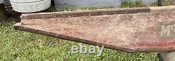 Original McCormick Deering Wood Advertising Sign Piece From Farm Equipment Rare