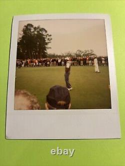 Original Polaroid Photograph From The 2008 Masters Tournament OOAK TIGER WOODS