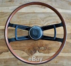 Original VDM PORSCHE 911 Wood Steering Wheel & Butterfly Horn Button (from 1965)