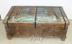 Original Vintage Coffee Table Trunk from India