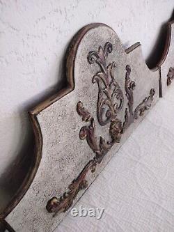 PAIR JOHN RICHARD Carved Wood Wall Art Plaques Headers Gorgeous Set from Estate